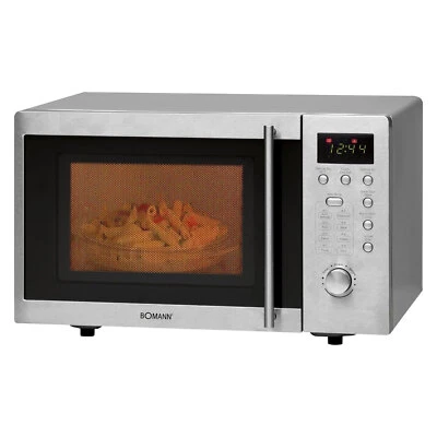 BOMANN MWG 2211 U CB Edelstahl-Front Mikrowelle Mikrowellenofen 95-Minuten-Timer - Bild 1 von 2