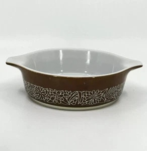 Corning Ware Pyrex Woodland Brown 500 mL Casserole No Lid Round Baking Pan 471 - Picture 1 of 6