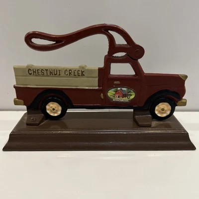 VINTAGE 2004 CAST IRON RED PICK UP TRUCK CHESTNUT CREEK NUT CRACKER  COOL PIECE - Image 1 of 4