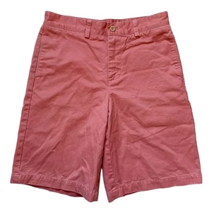 Vineyard Vines Boys Club Bermuda Shorts Coral Pink Salmon Chino 3H1001 Size 18 - Picture 1 of 12