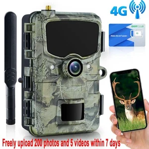 FHD 24MP 4G LTE Wireless Cellular Trail Camera Wildlife Game with US SIM Card - Picture 1 of 15