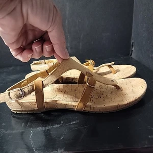 Eurosoft Sofft Marlene Thong Cross Strap Sz 8 Sandals Comfort Flat Womens Summer - Picture 1 of 15