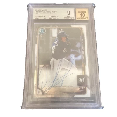 Refrigeradores Orlando Arcia 2015 Bowman Chrome Prospect Autos BGS9 Becket Auto10 Foto 1 de 2