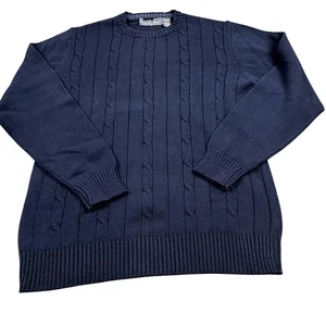 Oscar De La Renta Herren Lg. Blauer Pullover Pulli mit Zopfmuster elegant, raffiniert - Bild 1 von 7