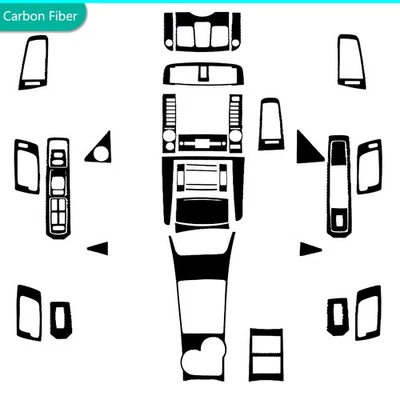 Kits de 38 piezas de cubierta interior completa para piano negro brillante para Cadillac CTS 2003-07 Foto 1 de 4