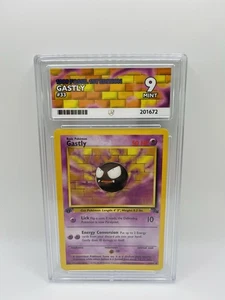 ACE 9 Pokemon Card Gastly 33/62 Fossil 1st Edition - Picture 1 of 2