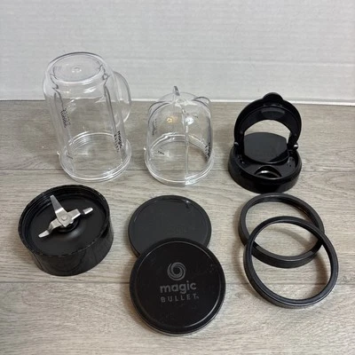 Magic Bullet Licuadora Tazas de Repuesto con Asa Tapa Tapa Cuchilla Foto 1 de 4