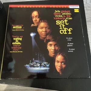 Set It Off Laserdisc Widescreen Ghetto Hood Crime Queen Latifah 1995 Urban Drama - Picture 1 of 3