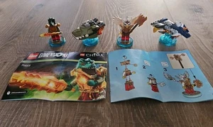 LEGO DIMENSIONS LEGENDS OF CHIMA CRAGGER CROC 71223 & ERIN 71232 W VEHICLES! S43 - Picture 1 of 3