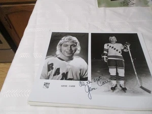 FOTO PROMOCIONAL DE LOS RANGERS DE NUEVA YORK AUTOGRAFIADA POR GENE CARR - Imagen 1 de 2