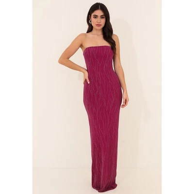 Vestido vintage Jessica McClintock Gunne Sax 11 sin tirantes brillo caprichoso stock muerto Foto 1 de 4