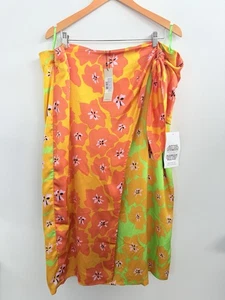 NWT Never Fully Dressed Wrap Skirt Yellow Ally Lucy Curve Size 24 - Picture 1 of 6