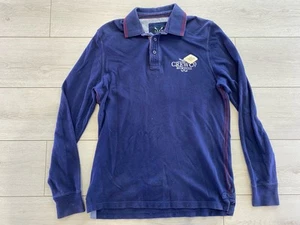 Crew Clothing Co Langarm Polo Rugby Shirt Herren Größe Medium Norwegen Print - Bild 1 von 8