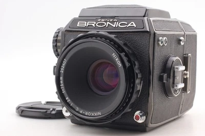 [Perto de ESTADO PERFEITO] Zenza Bronica EC Câmera de Filme Preta 6x6 PC 75mm f/2.8 Lente Do Japão - Imagem 1 de 4
