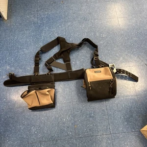Brand New Old Stock Husky Tool Belt with Suspenders. Sturdy Breath - Picture 1 of 18