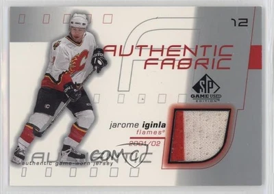 2001-02 SP Game Used Edition Authentic Fabric Jarome Iginla #AF-JI HOF - Image 1 of 2