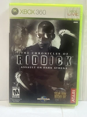 XBOX 360 THE CHRONICLES OF RIDDICK ASSAULT ON DARK ATHENA 2009 W/MANUAL - Image 1 of 4