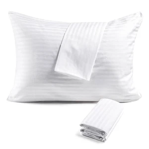 600TC Protezioni per Cuscini 100% Cotone, Misura Standard (20x26), Confezione da 4, Oeko-TEX... - Foto 1 di 7