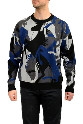 Scuderia Ferrari Men's "Jacquard Camouflage" Knit Wool Sweater US M IT 50 - Image 1 of 4