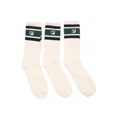 Pack de 3 calcetines Fila Vintage Russell Crew Gardenia Foto 1 de 2