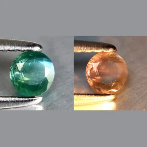 0.27 ct Lovely Round Cut (4 x 4 mm) Green Un-Heated Alexandrite Natural Gemstone - Picture 1 of 3