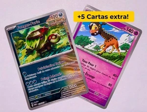 Lote Cartas Pokémon Brute Bonnet + Farigiraf - Francés + 5 Cartas Adicionales - Imagen 1 de 6