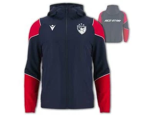 Macron stella rossa Belgrado giacca con cappuccio navy RSB Anthem giacca sportiva cappuccio M-3XL - Foto 1 di 4