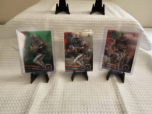 Lote de 3 Auburn Football Robby Ashford incluyendo un refractor verde/99 - Imagen 1 de 3