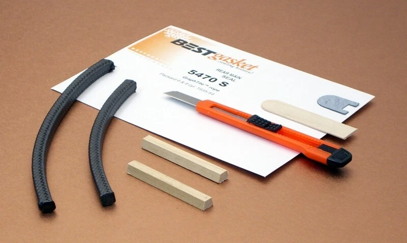 Cuerda principal trasera Packard 245 282 288 327 356 1935-54 sello de aceite recto 6 y 8 Foto 1 de 1