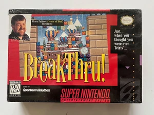 BreakThru (Super Nintendo Entertainment System, 1994) SNES New Factory Sealed - Picture 1 of 8