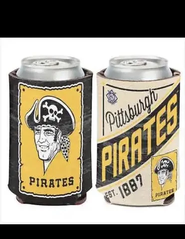 PITTSBURGH PIRATES COOPERSTOWN SOFT FOAM CAN BOTTLE COOZIE KOOZIE COOLER HOLDER Cover