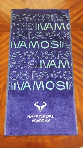 Rafa Nadal Academy  Tennis Player Towel "Vamos Rafa" Cover