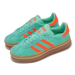 adidas Originals Gazelle Bold W Mint Rush Impact Orange Gum Women Casual IG4386 - Picture 1 of 8