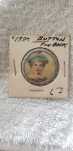 Knopf 1880. Metall Pin Rückseite - Bild 1 von 3