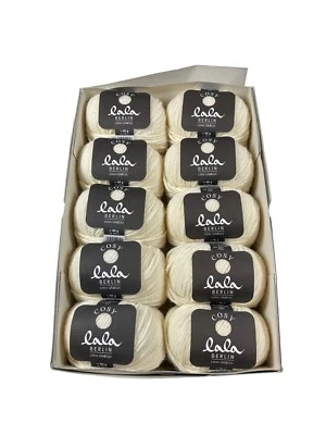 LaLa Berlin Cozy Lana Grossa Ivory Yarn Lot Alpaca Blend - Image 1 of 4