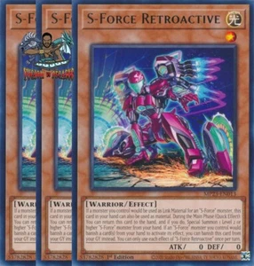 Yugioh! 3x S-Force Retroactive MP23-EN013 Rare 1st Ed NM - Picture 1 of 1