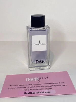 Dolce & Gabbana D&G 1 LE BATELEUR EAU DE TOILETTE .67 OZ - Splash - NUEVO - sin caja Foto 1 de 2