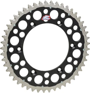 Renthal Twinring Rear Sprocket Black 50T for 2022 Kawasaki KX 450XC - Picture 1 of 1