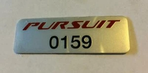 Genuine Ford BA BF Build Number Badge FPV Pursuit 0159 - Picture 1 of 1