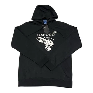 Nike Herren OXFORD (PATRICIA EWING) Fleece gefütterter Pullover Hoodie schwarz Gr. Small - Bild 1 von 13