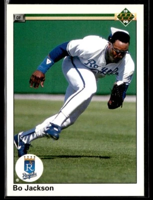 Tarjeta de béisbol 1990 Upper Deck #105 Bo Jackson Royals 0502J Foto 1 de 2