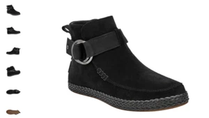 UGG Sloane Buckle Suede Black Booties Women's US sizes 5-12/NEW!!! - Picture 1 of 1