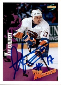 Yan Kaminsky Signed Autographed 94/95 Score card New York Islanders