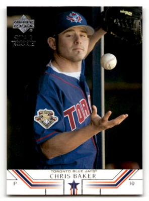 2002 Upper Deck #505 Chris Baker NM-MT RC Rookie Blue Jays SR ID:60912 - Image 1 of 2