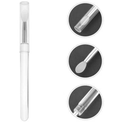 4PCS Lip Gloss Applicator Dual Sided EyeShadow Brush Lip Scrub Tool Silicone - Imagem 1 de 4