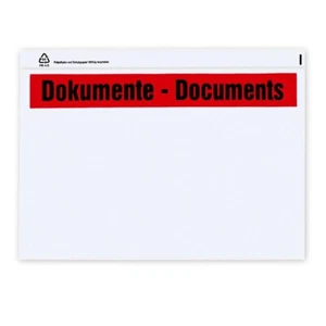 Delivery note bags DIN C4 transparent accompanying paper bags document bags - Picture 1 of 6