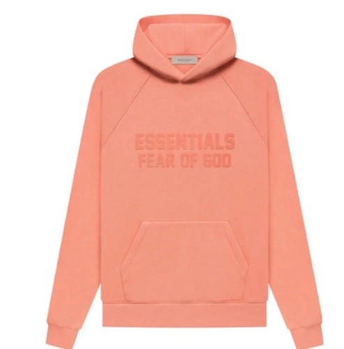 Felpa con cappuccio BeautiFear Of God Essentials "Coral" autentica spedizione gratuita nuova con etichette XXS XXL