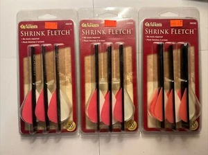 NOS Lot Of 3 Allen Shrink Fletch 3PK Pink & White #68582 - Picture 1 of 5