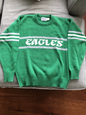 AUTHENTIC PHILADELPHIA EAGLES VINTAGE CLIFF ENGLE SIDELINE PROLINE SWEATER XL Cover
