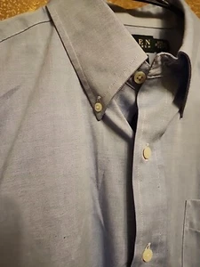 Ralph Lauren Shirt Mens Size 16 Blue  Dress Long Sleeve * - Picture 1 of 8